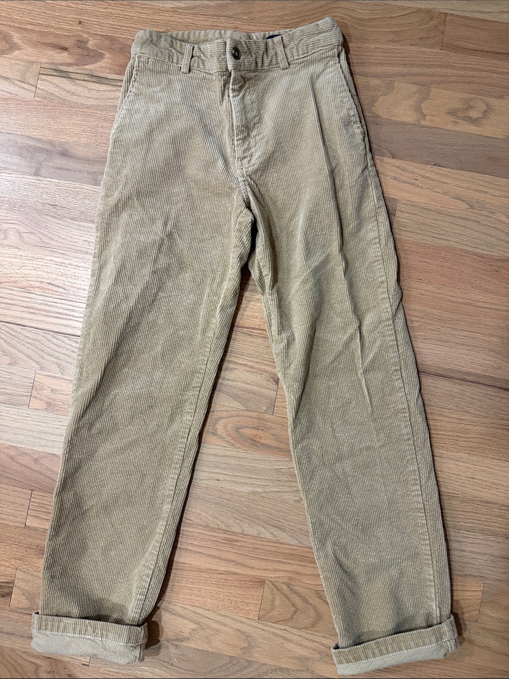 Polo Ralph Lauren Women’s Tan Corduroy Straight Leg Pants Size 16 Classic